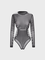 Punk Black Mesh Bodysuit Bodysuit