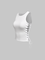 Activewear Street White Lace up Symmetrical design Top Tank Top & Cami