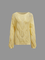 Knitted Crew Neck Plain Long Sleeve Sweater