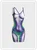 【Final Sale】Y2k Purple Body print Asymmetrical design Dress Mini Dress