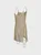 Metal Chain Crew Neck Plain Sleeveless Short Dress