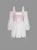 Square Neck Color Block Long Sleeve Mini Dress