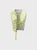 【Final Sale】Edgy Yellow Tie Dye Lace Up Asymmetrical Design Top Tank Top & Cami