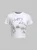 Y2k White Basic Top T-Shirt