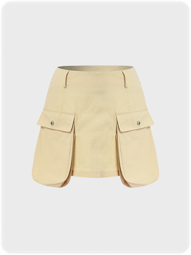 【Final Sale】Khaki Bottom Skirt