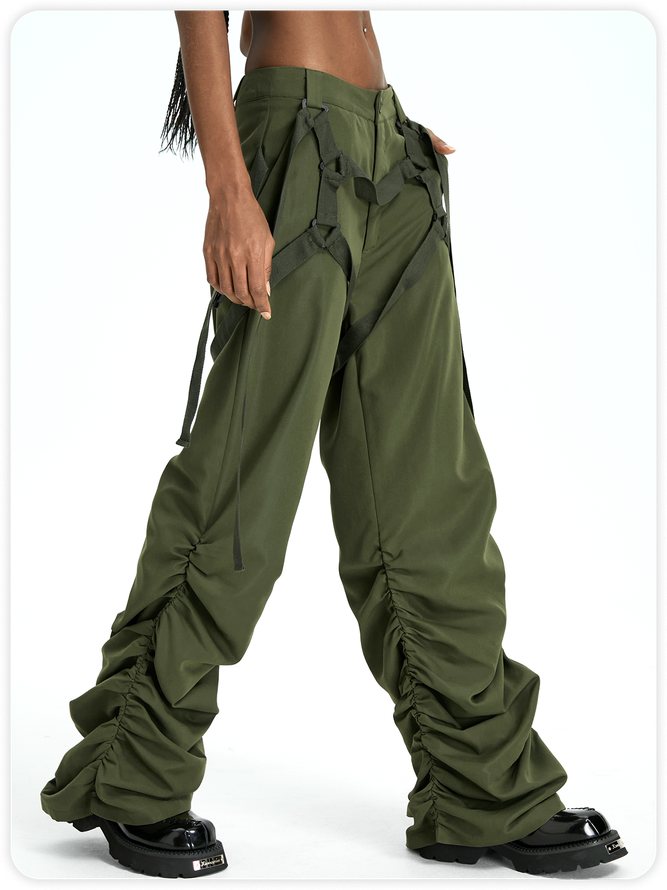 【Final Sale】Street Army Green Bottom Pants