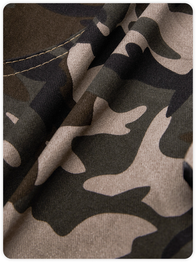 Cotton Camouflage Camo Cargo Pants