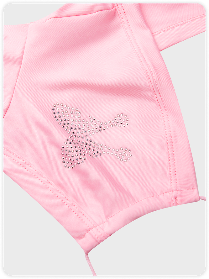 Rhinestone Butterfly Halter Plain Long Sleeve T-Shirt