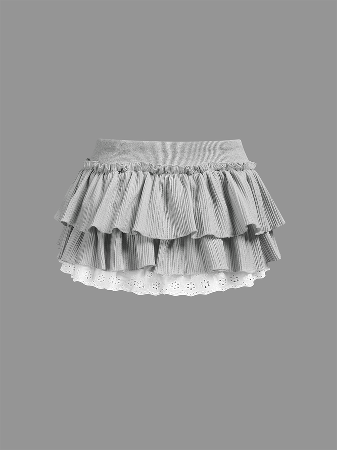 Jersey Plain Mini Skirt