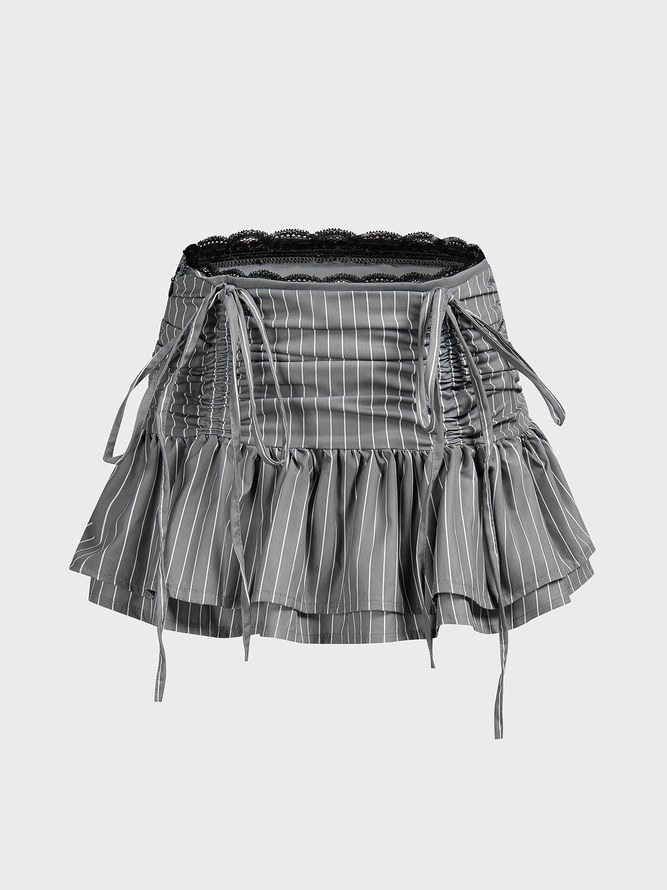 Striped Mini Skirt