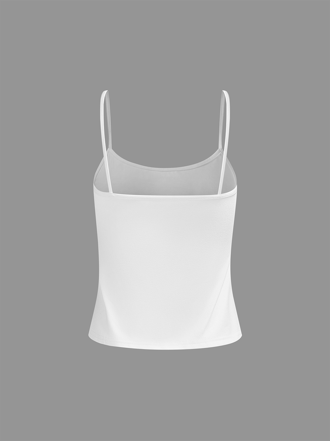 Jersey Spaghetti Plain Cami