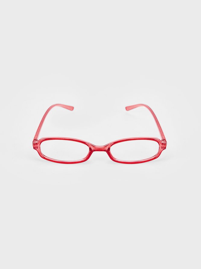 Plastic Acrylic Frame Plain Glasses & Eyewear Accessory