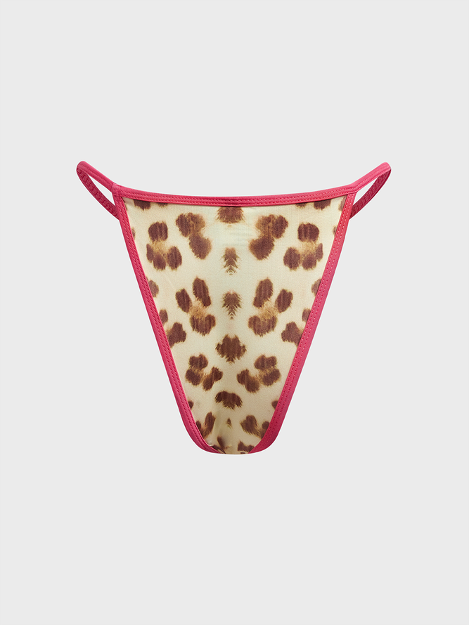 Jersey Leopard Thongs Bikini