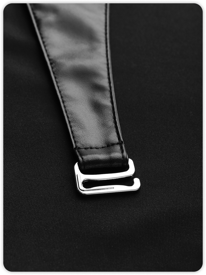 【Final Sale】Street Black Irregular Hem Asymmetrical Design Patchwork Bottom Skirt