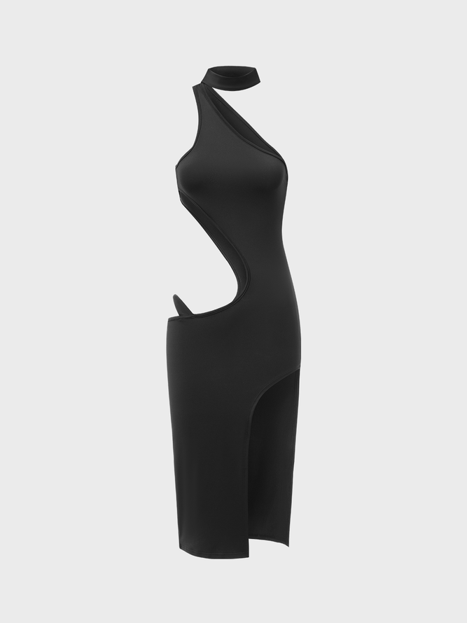 【Final Sale】Y2K Black Dress Midi Dress