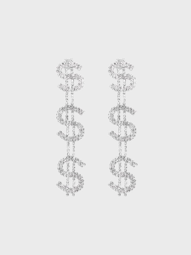 Y2K Silver Accessory Earrings