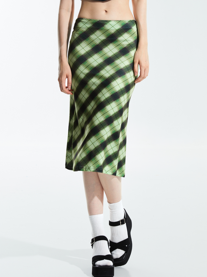 【Final Sale】Street Green Bottom Skirt