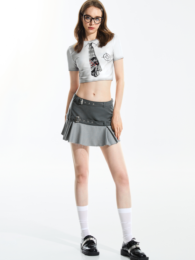 【Final Sale】Street White Top T-Shirt