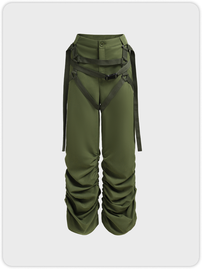 【Final Sale】Street Army Green Bottom Pants