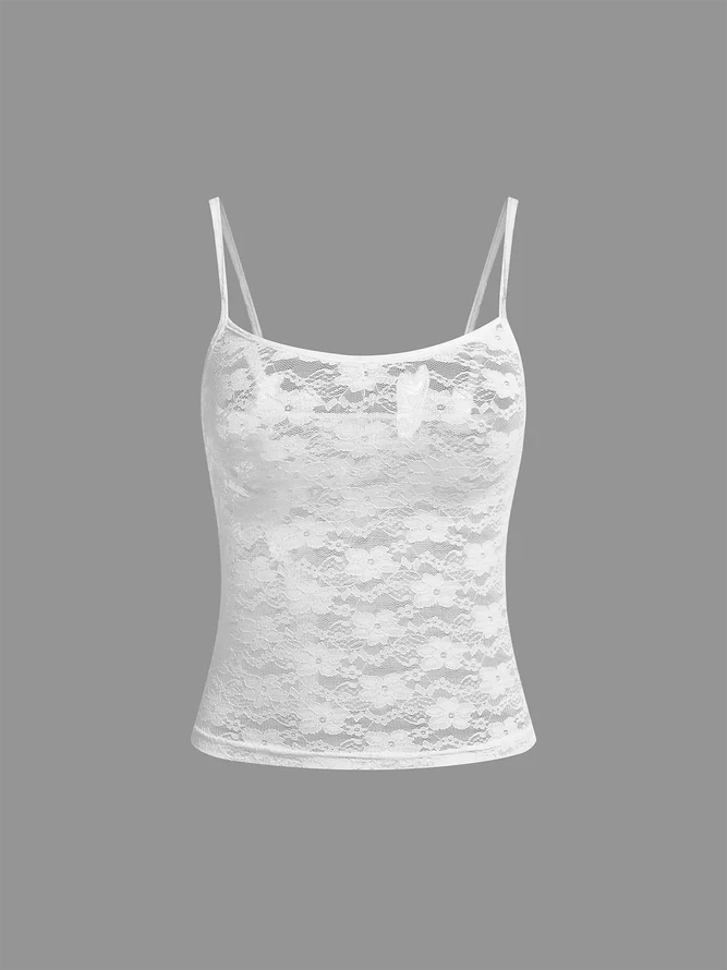 Lace lace Spaghetti Lace Cami