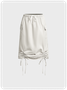 【Final Sale】Street Nude Wrinkled Bottom Skirt
