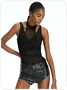 【Final Sale】Street Black Multi way to wear Mesh Asymmetrical Bodysuit
