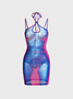 【Final Sale】Y2K Human Body Tight Dress