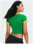 Jamaica Color block Basic Top T-Shirt