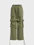 【Final Sale】Pockets Plain Cargo Pants