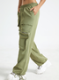 【Final Sale】Pockets Plain Cargo Pants