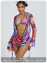 Mesh Tie-Dye Abstract Matching Set