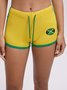 Activewear Jamaica Color Block Shorts