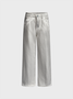 Plain Straight Pants Pant