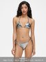 Sliver Lace Up Halter Bikini