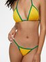 Color Block Bikini Set