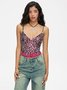 mesh Spaghetti Leopard Cami