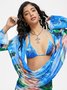 Mesh Tie-Dye Abstract Matching Set