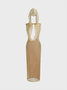 Blingbling Backless Hoodie Plain Sleeveless Maxi Dress