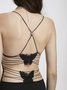 Backless Butterfly Sleeveless Maxi Dress