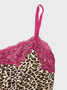 Mesh Spaghetti Leopard Cami