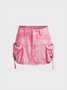 Twill Ombre Mini Skirt