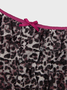 Mesh Leopard Straight Pants Shorts