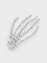 Rhinestone Skull Hair Accessory