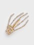 Rhinestone Skull Hair Accessory