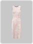 【Final Sale】Street Apricot Letter Dress Midi Dress
