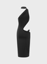 【Final Sale】Y2K Black Dress Midi Dress