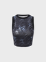 【Final Sale】Street Blue Mesh Cyberpunk Top Tank Top & Cami