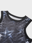 【Final Sale】Street Blue Mesh Cyberpunk Top Tank Top & Cami