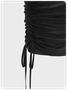 【Final Sale】Y2K Black Asymmetrical Design Lace Up Cut Out Dress Mini Dress