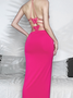 Backless Butterfly Sleeveless Maxi Dress